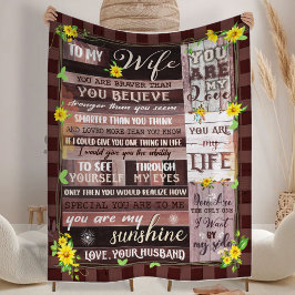 Alla hjärtans dag ger honom till min fru fleecefilt