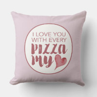 Alla hjärtans dag ger Pizza mitt hjärta Dekorativ