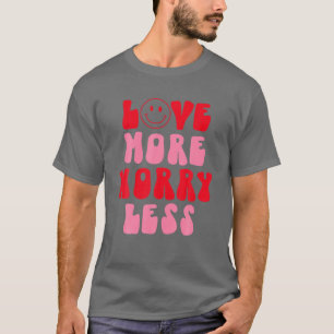 Alla hjärtans dag ger Smile Ansikte Kärlek mer oro T Shirt