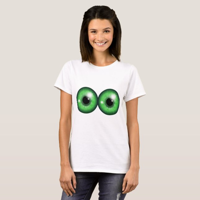 Alla hjärtans dag Gift Vacation Beach Idea EYEBALL T Shirt (Hel framsida)
