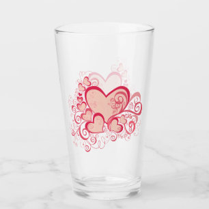 Alla hjärtans dag - Glass Tumbler Glaskopp