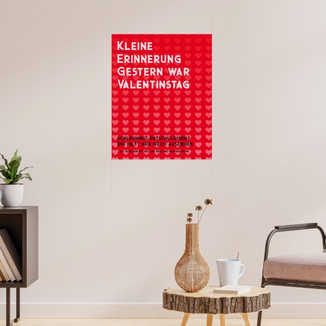 Alla hjärtans dag glömd Poster (Vardagsrum 3)
