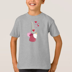 Alla hjärtans dag Gnome, Cute Gnome, Beard, Hearts T Shirt
