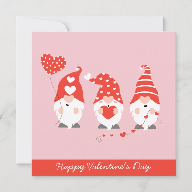 Alla hjärtans dag Gnomes Red Rosa (Framsida)