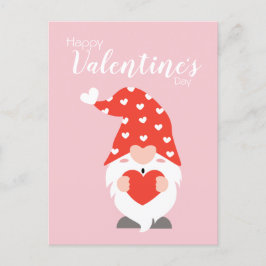 Alla hjärtans dag Gnomes Red Rosa Vykort