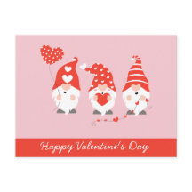 Alla hjärtans dag Gnomes Red Rosa