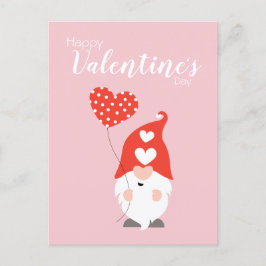 Alla hjärtans dag Gnomes Red Rosa Vykort
