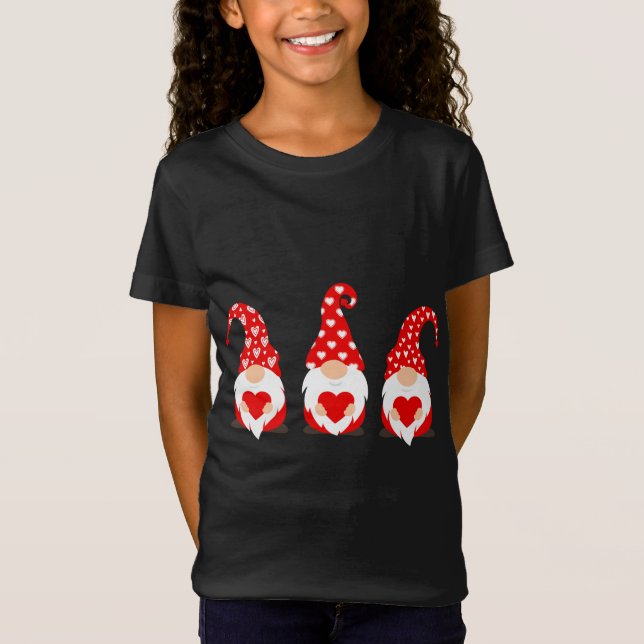 Alla hjärtans dag Gnomes T Shirt (Framsida)