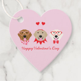 Alla hjärtans dag Golden Retriever Hundar Gåvor Etiketter
