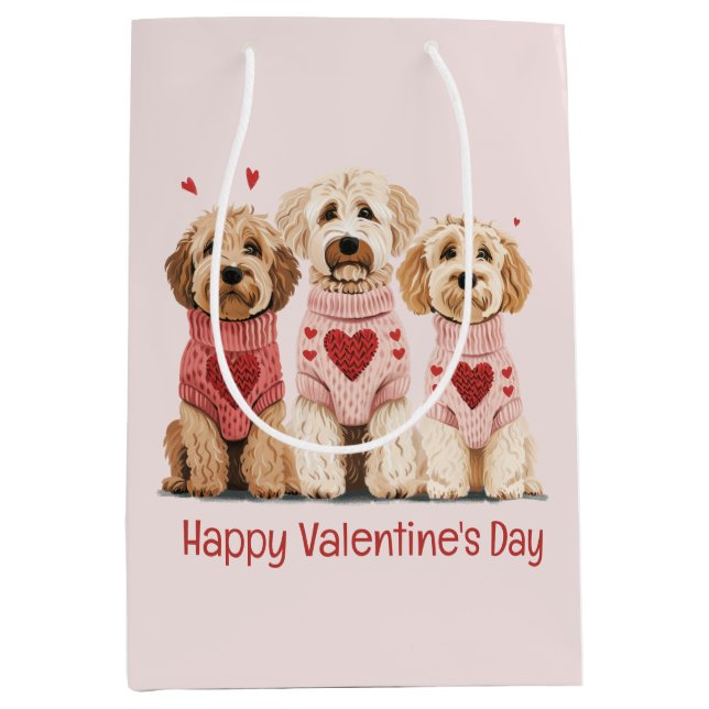 Alla hjärtans dag Goldendoodle Hundar (Framsidan)