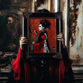 Alla hjärtans dag gotisk mode decoupage