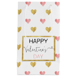 Alla hjärtans dag Guld Rosa Hearts - Small Gift Ba