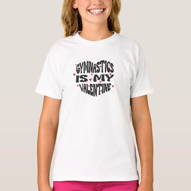 Alla hjärtans dag Gymnastics T-shirt (Framsida)