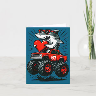 Alla hjärtans dag-hajar 67 Meme-illustration Kort