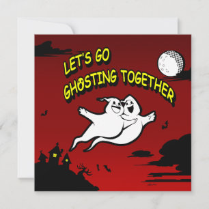 Alla hjärtans dag Halloween Ghosting Together Inbjudningar
