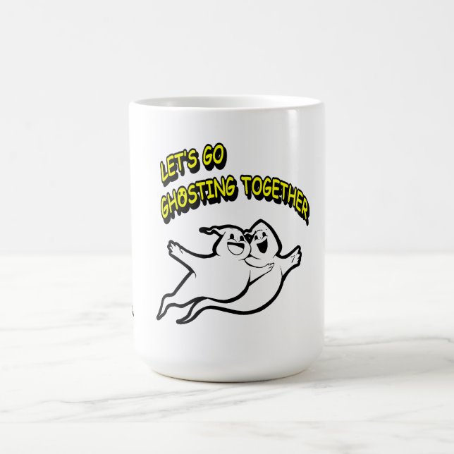 Alla hjärtans dag Halloween Ghosting Together Mugg (Center)