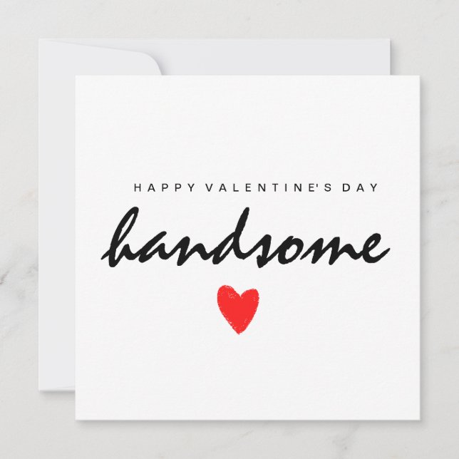 Alla hjärtans dag Handsome Helgdag Card (Framsida)