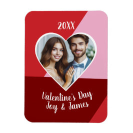 Alla hjärtans dag Heart Anpassningsbar Photo Magnet