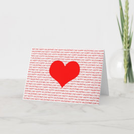 Alla hjärtans dag Heart Helgkort