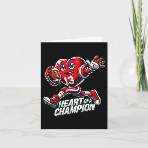 Alla hjärtans dag Heart Of A Champion Fotboll Desi Kort