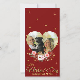 Alla hjärtans dag Heart Photo Guld Glitter Heart R