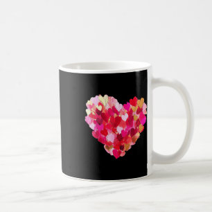 Alla hjärtans dag Hearts Brushstroke Oljemålning H Kaffemugg