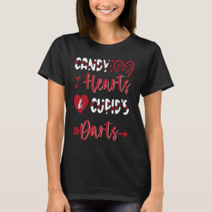 Alla hjärtans dag Hearts Darts Cupid Candy Heart T Shirt
