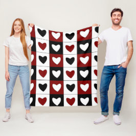 Alla hjärtans dag Hearts Mönster Fleecefilt