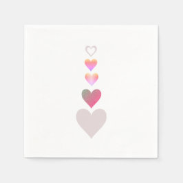 Alla hjärtans dag Hearts Simple Cute Mönster Pappersservett