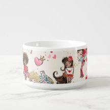 Alla hjärtans dag Helgdag Salad Bowls