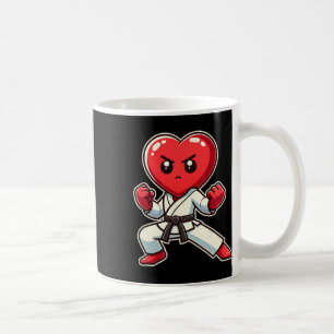 Alla hjärtans dag Hjärt Karate Taekwondo Mma Strid Kaffemugg
