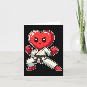 Alla hjärtans dag Hjärt Karate Taekwondo Mma Strid Kort