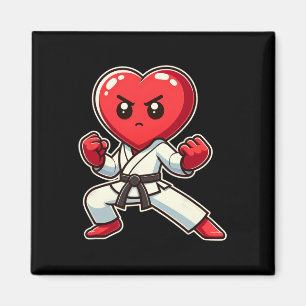 Alla hjärtans dag Hjärt Karate Taekwondo Mma Strid Magnet