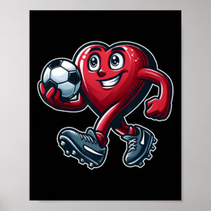 Alla hjärtans dag hjärta fotbollslag spelare  poster