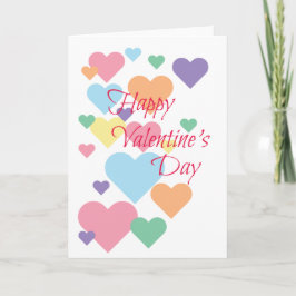 Alla hjärtans dag-hjärtan kort