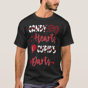 Alla hjärtans dag Hjärtan Pilar Cupid Godis Hjärta T Shirt