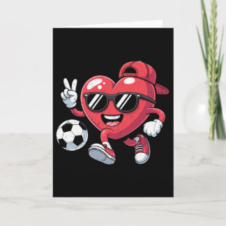 Alla hjärtans dag Hjärtan spelar fotboll Pojkar Mä Kort