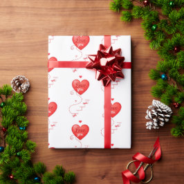 Alla hjärtans dag: Hjärter, Bows och Kärlek You Ch Presentpapper