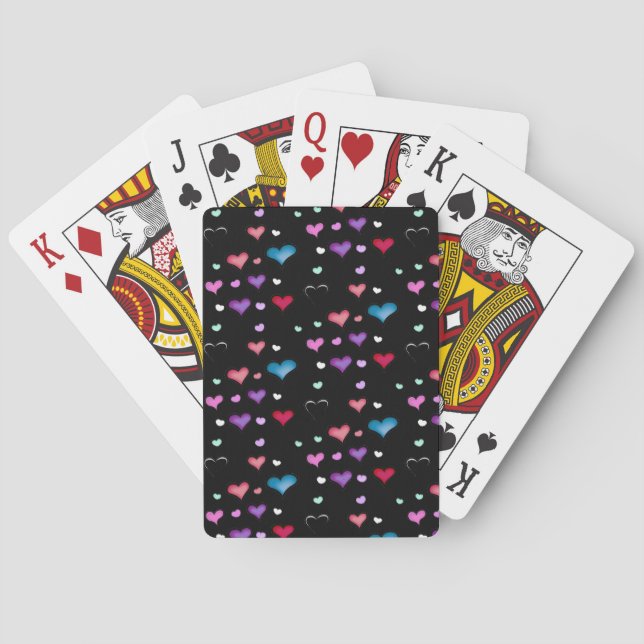 Alla hjärtans dag, hjärtkort casinokort (Baksidan)