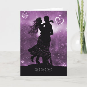 Alla hjärtans dag Hugs och Kisses Dancing Kort