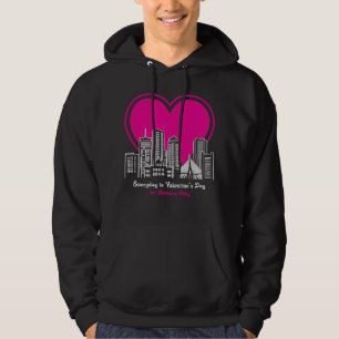 Alla hjärtans dag i Boston City Hoodie