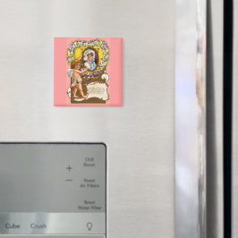Alla hjärtans dag i Cupid Vintage Magnet