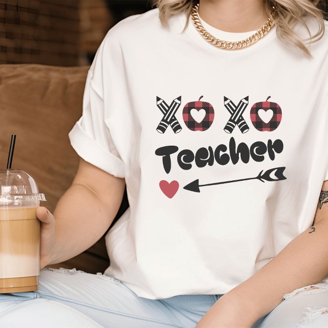 Alla hjärtans dag I Cute Teacher T-Shirt (Cute Valentine's Teacher Tee)