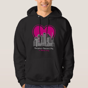 Alla hjärtans dag i Dallas City Hoodie