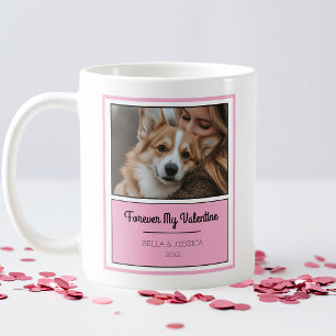 Alla hjärtans dag i den moderna Rosa Ram Personlig Kaffemugg