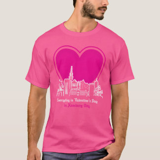 Alla hjärtans dag i Hamburg City vänner T Shirt
