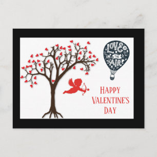 Alla hjärtans dag i Kärlek är i Luft Cupid Vykort