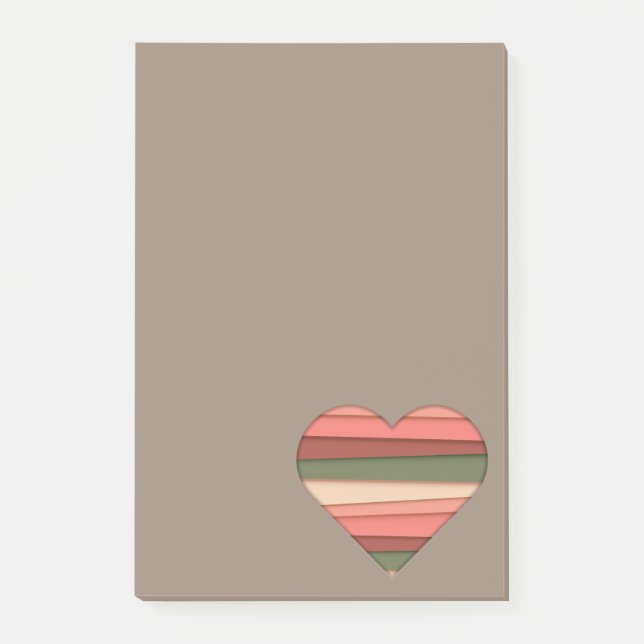 Alla hjärtans dag i Kärlek Post-it Block (Framsida)