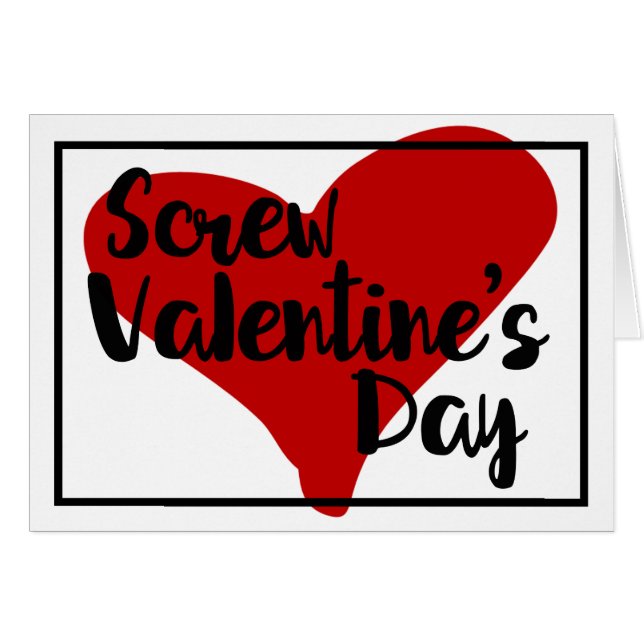 Alla hjärtans dag i kärlek, varje dag! hälsningskort (Framsidan Horizontal)