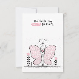 Alla hjärtans dag i klassrummet anteckningskort